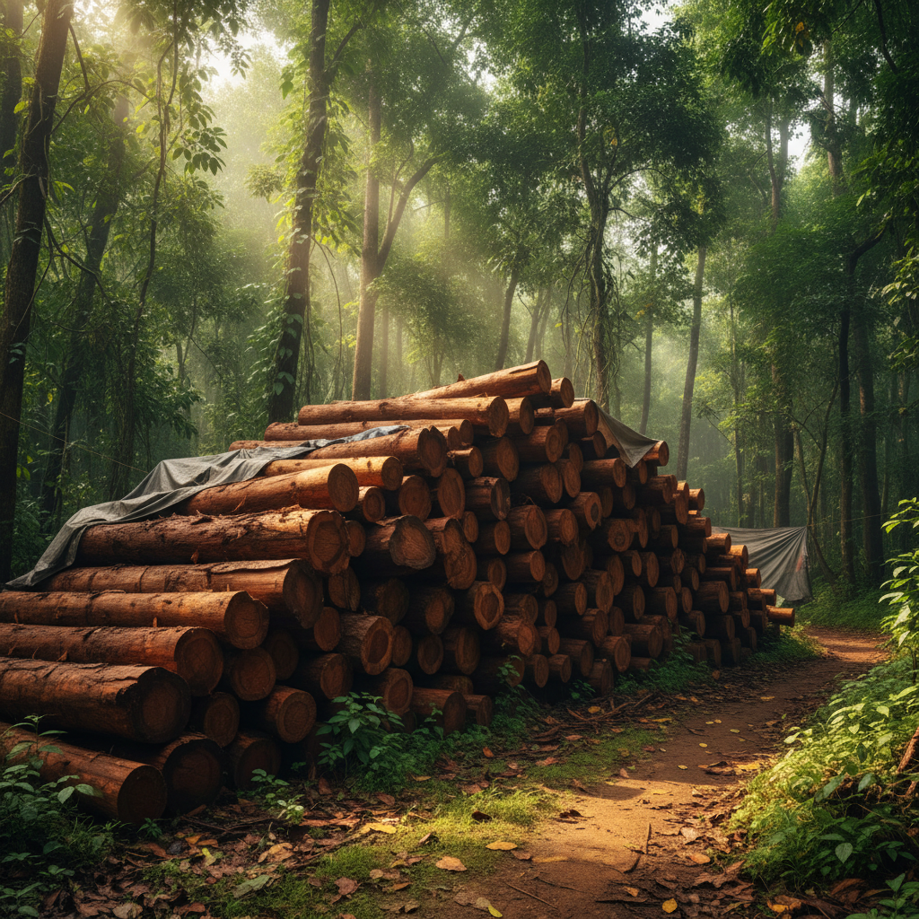 Illegal Padauk Timber Haul in South Andaman Forest