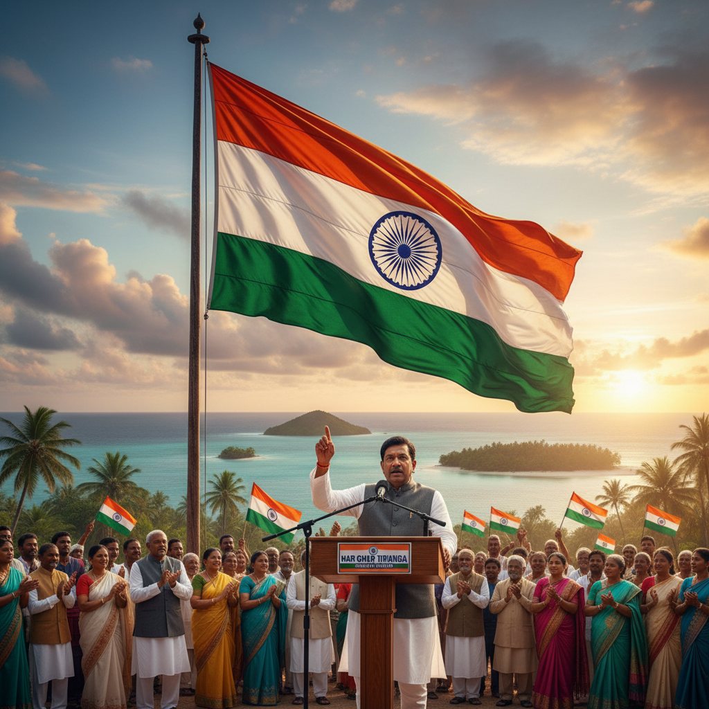VP Radhakrishnan Kicks Off 'Har Ghar Tiranga' Campaign in Andamans