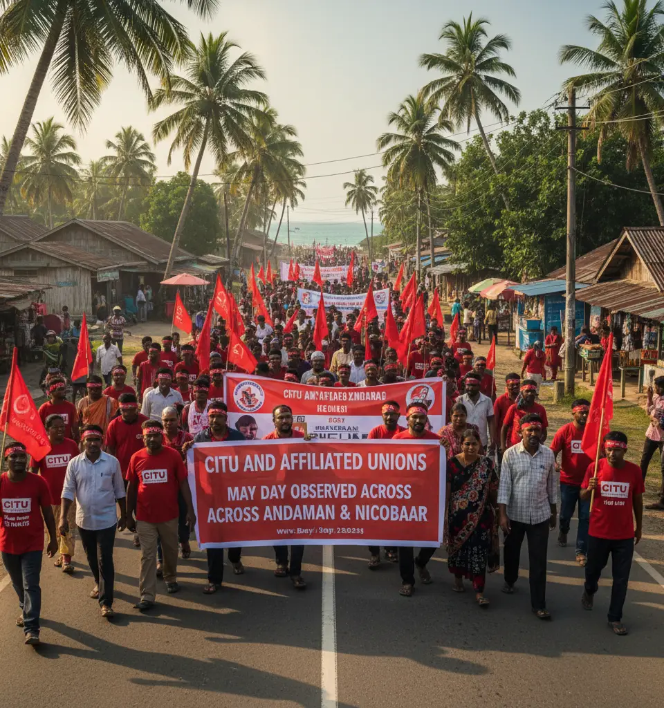 May Day Observed by CITU and Affiliated Unions Across Andaman and Nicobar