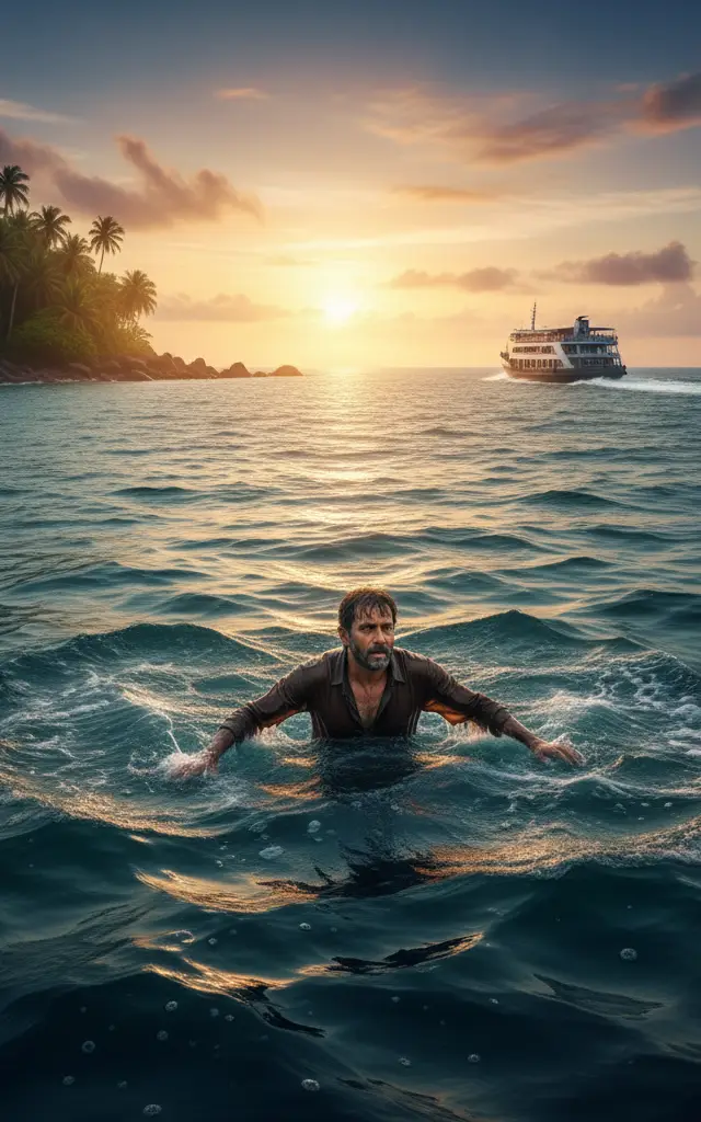 Man Survives Five Hours in Andaman Sea After Falling from Ferry Near