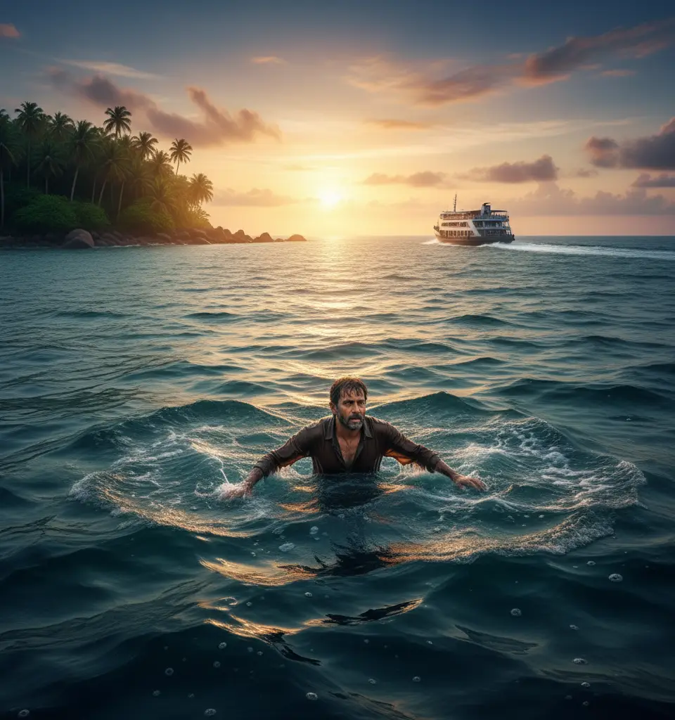 Man Survives Five Hours in Andaman Sea After Falling from Ferry Near