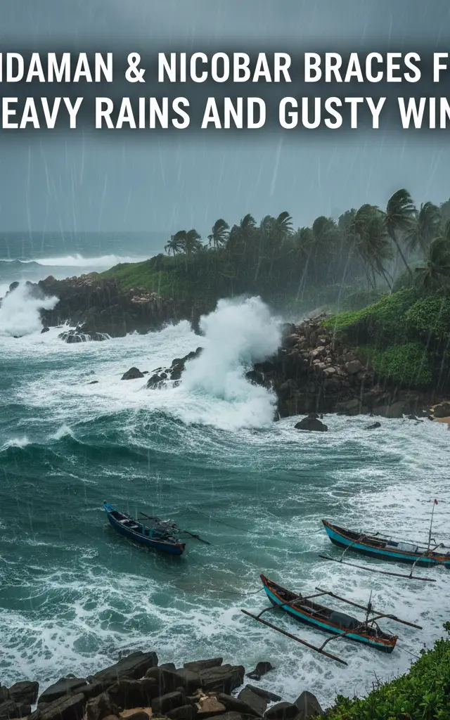 Andaman & Nicobar Braces for Heavy Rains and Gusty Winds