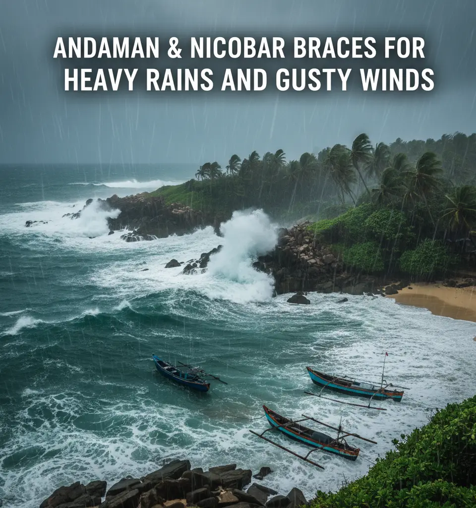 Andaman & Nicobar Braces for Heavy Rains and Gusty Winds