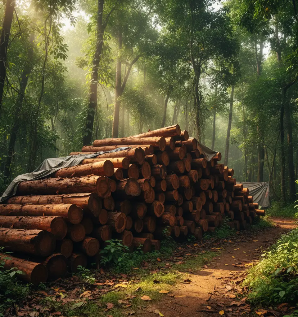Illegal Padauk Timber Haul in South Andaman Forest