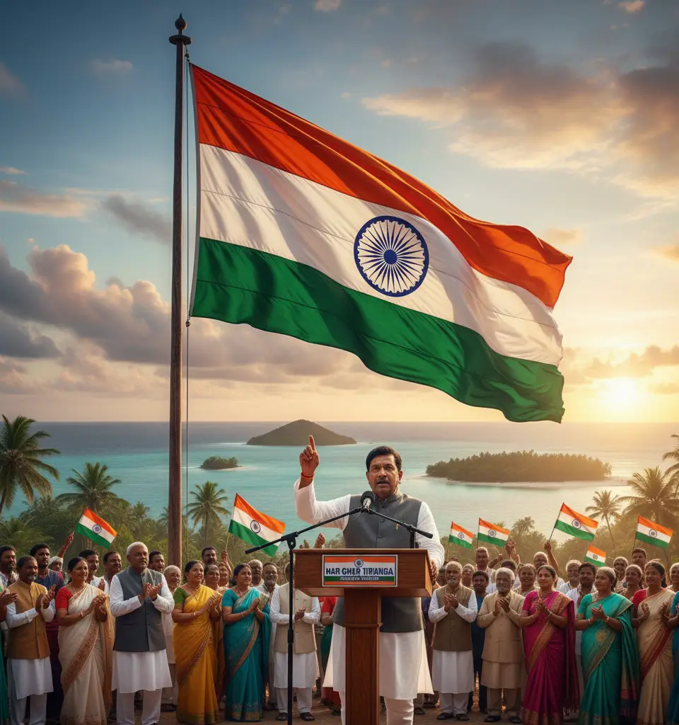 VP Radhakrishnan Kicks Off 'Har Ghar Tiranga' Campaign in Andamans